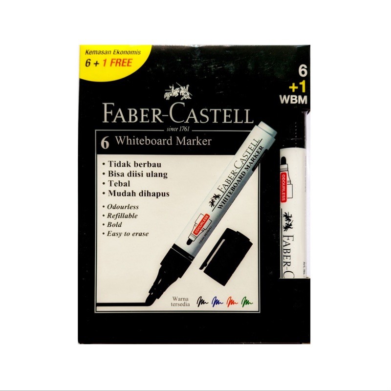 

spidol whiteboard faber castell isi 6 / spidol papan / spidol whiteboard