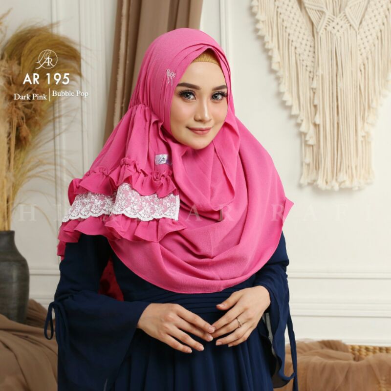 ARRAFI - AR 195 - HIJAB PASHMINA - HIJAB ORIGINAL ARRAFI