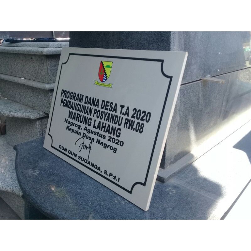 PRASASTI PERESMIAN, PRASASTI DANA DESA, ADD DAN SEJENISNYA PRASASTI TUGU PERESMIAN DANA DESA ADD