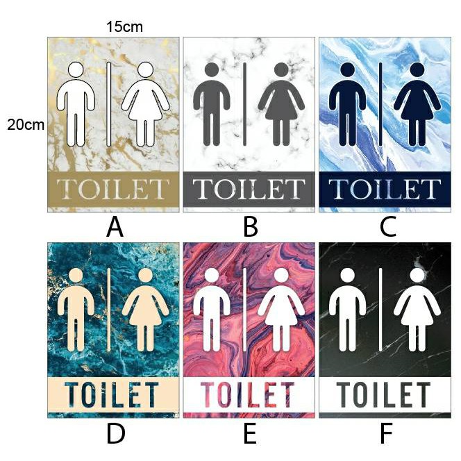 SIGN TOILET / TANDA TOILET / PENANDA TOILET / TULISAN KAMAR MANDI