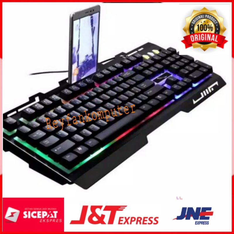 Keyboard Leopard G700 Gaming Keyboard LED terbaik- Black