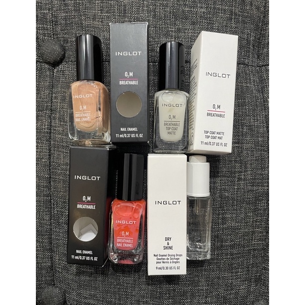 inglot 02M breathable nail enamel nail polish kutek halal