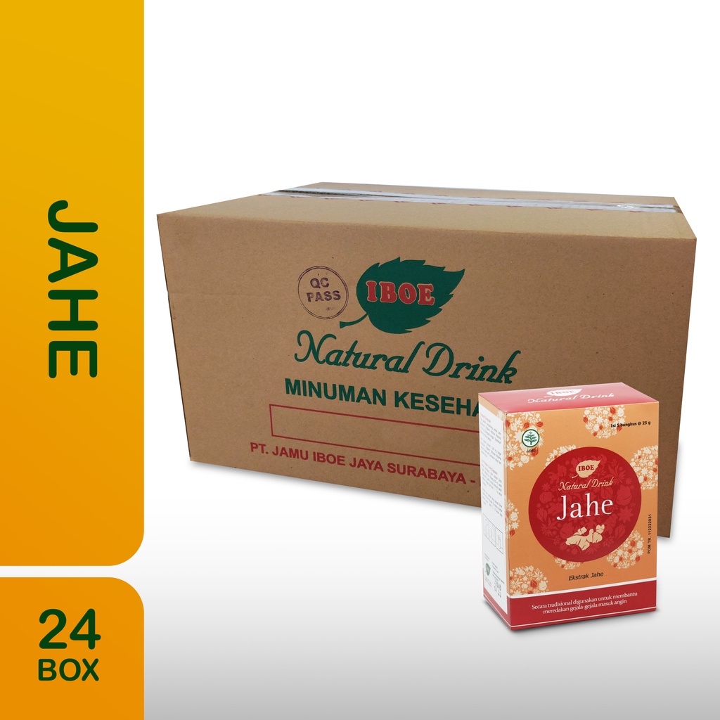 

Jamu IBOE - 1 Dus IBOE Natural Drink Jahe 5 sachet