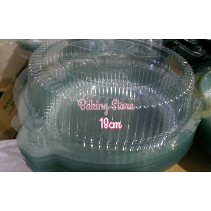 Tempat Roti/ kue Mika Chiffon Bulat 18cm - Gosend Only!!