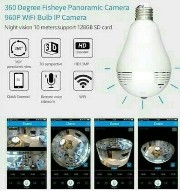 PROMO BOHLAM CCTV WIFI PANORAMA CAMERA 3MP