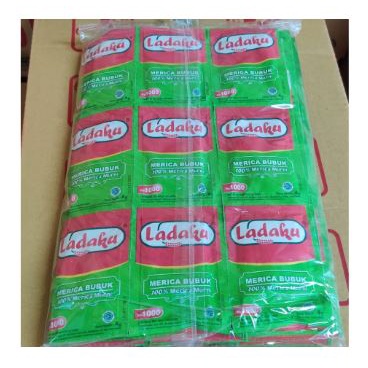 

Ladaku Merica Bubuk Sachet (3 Gram) - 1 Pak / 6 Renceng / 72 Sachet