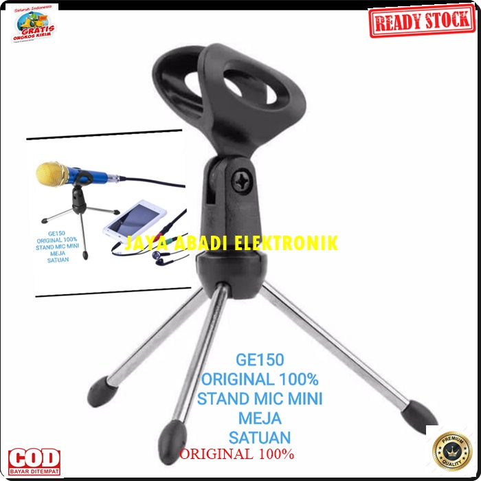 G150 ORIGINAL STAND MIC NB KAKI TIGA MINI HOLDER MIK MIKROPON STANDING MICROPHONE TEMPAT GANTUNG TIANG PEGANGAN LANTAI UBIN PENYANGGA MIKROPON TIANG PEGANGAN KARAOKE MUSIK AUDIO SOUND DJ TRIPOD TRIPODS GANTUNGAN TABLE MEJA BRACKET BREKET UNIVERSAL CENTI M