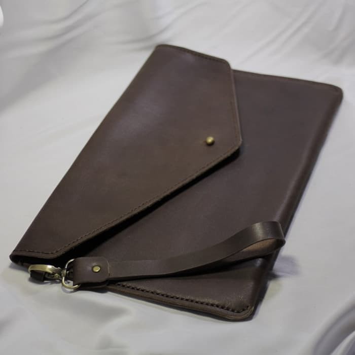 Tas Tangan Clutch Handmade Pria / Wanita / Unisex Kulit Sapi B2