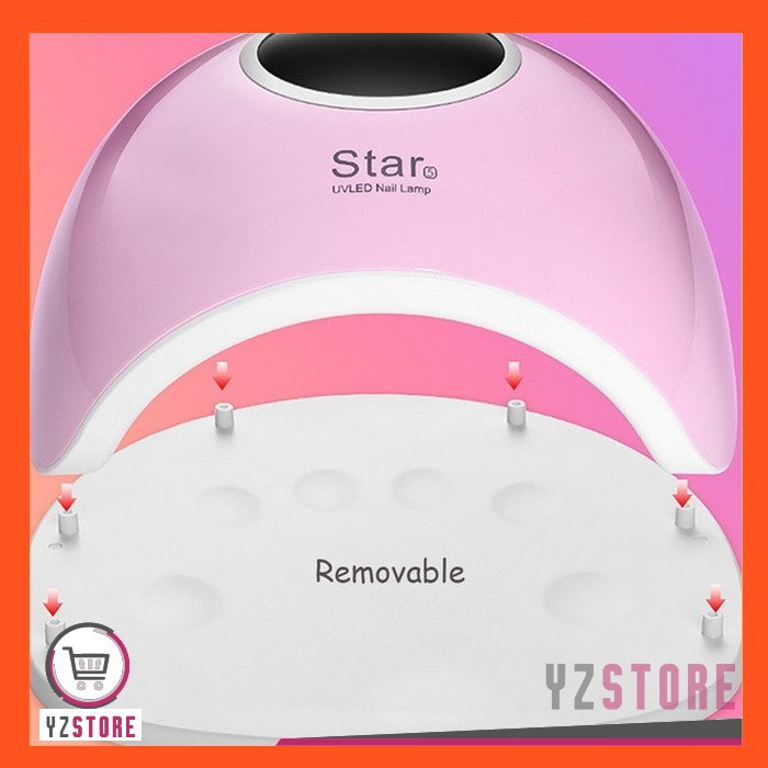 Pengering Kutek kuku Gel Nail Art Manicure Dryer Lampu LED Smart UV YZ06