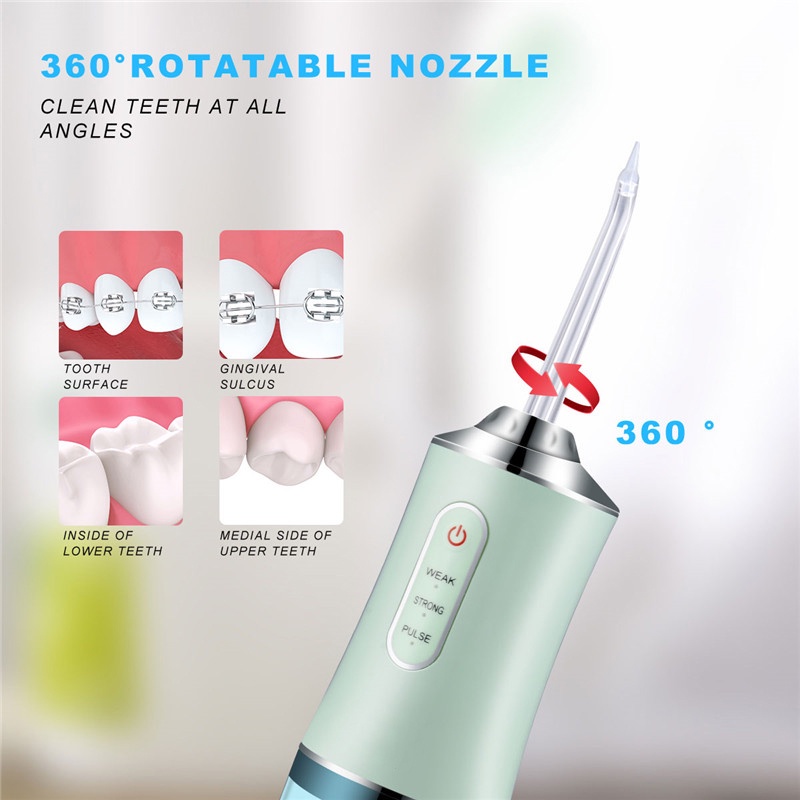 Oral Irrigator Flushing Portable USB Rechargeable Oral Care Dental Scaler Teeth Multifunctional Water Spray