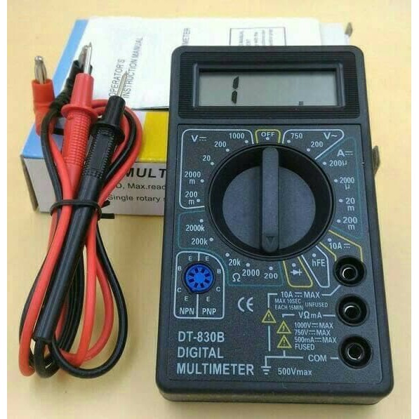 MULTIMETER AVOMETER MULTITESTER DIGITAL LCD DT-830B