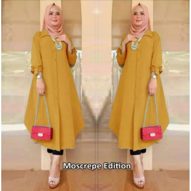 Long Tunik Erissa/ Tunik Wanita Terbaru/ Bisa Bayar Ditempat