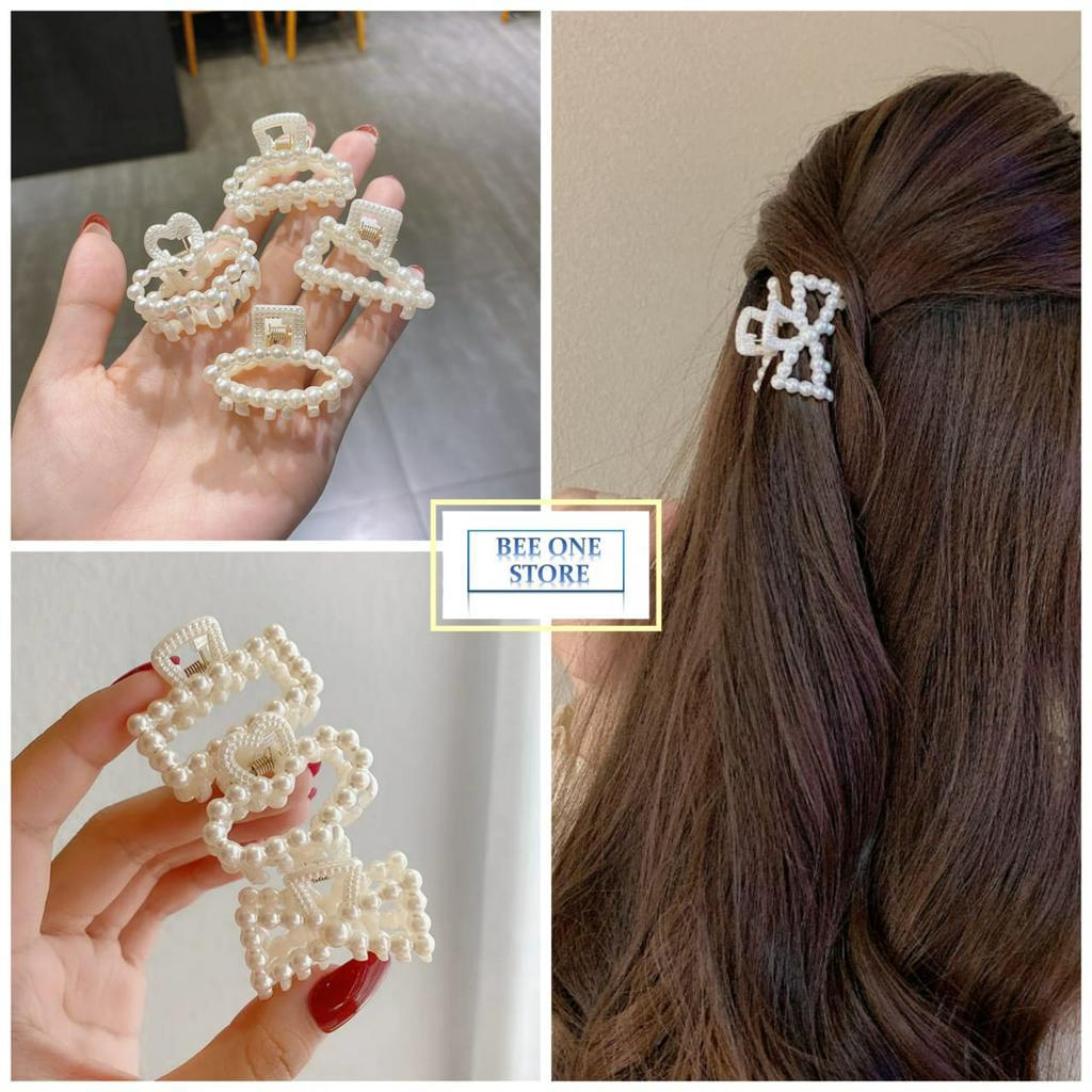 BEE ONE - Jepit Rambut Klip Mutiara Kecil Jepitan Rambut Mutiara Kecil Fashion Korea