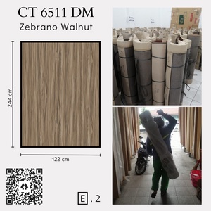 Carta HPL CT 6511 DM Zebrano Walnut GOSEND GRAB BANDUNG