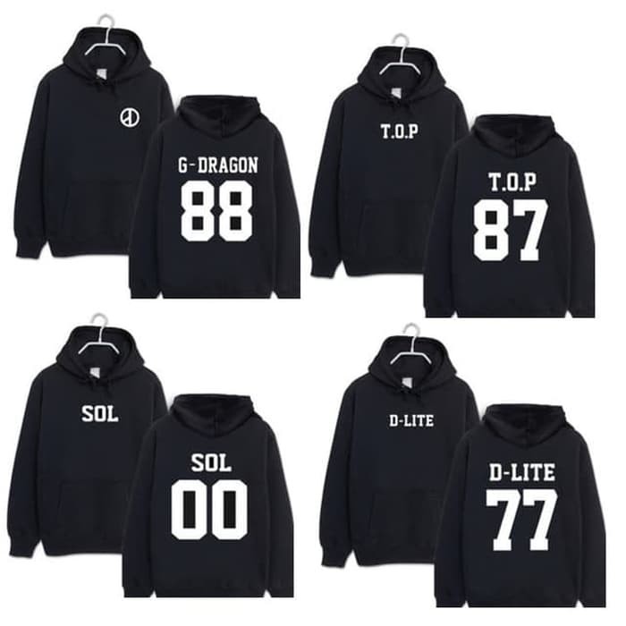 Jaket Hoodie Kpop Bigbang Logo - Roffico Cloth