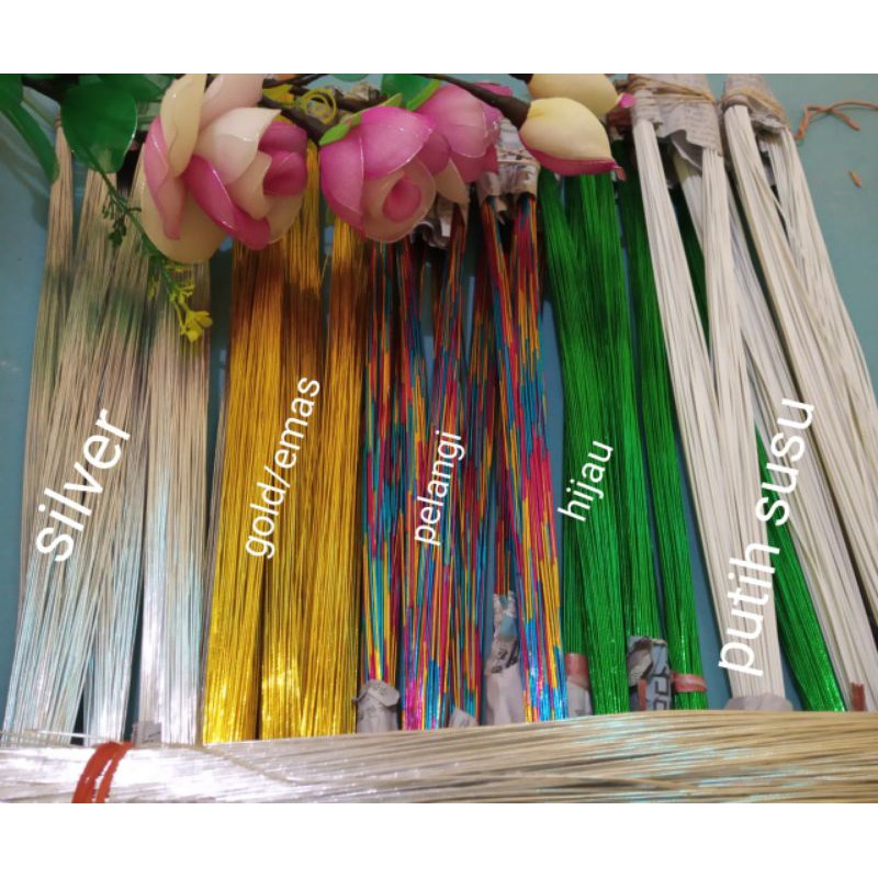 Grosir kawat Bunga/kawat stoking Murah isi 50 -60 biji/kawat stoking murah.