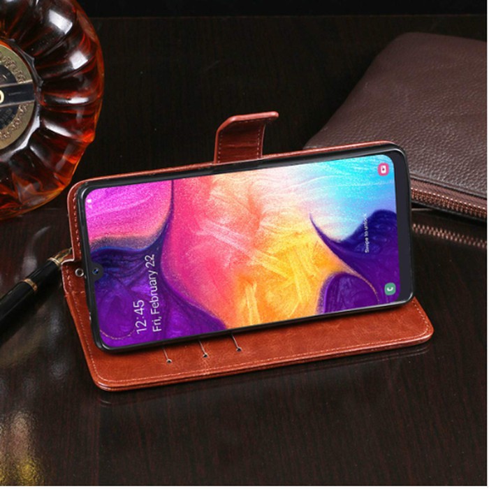 Case Samsung A30s Flip Cover Wallet Leather Case