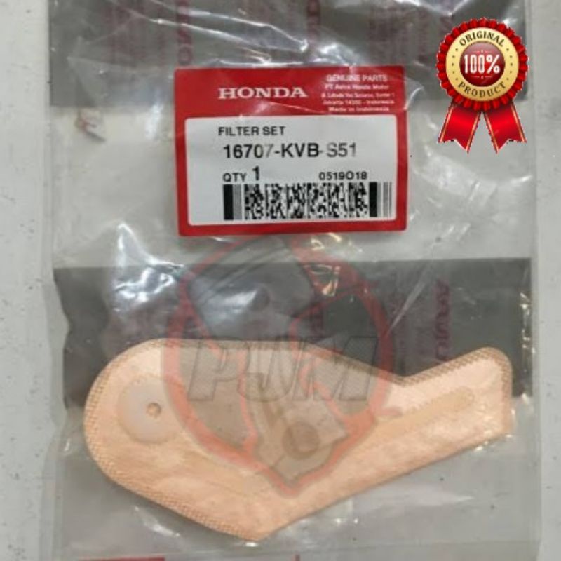 FILTER FUEL PUMP FILTER SARINGAN BENSIN BEAT SCOOPY FI ESP SUPRA GTR ORI ORIGINAL AHM 16707KVBS51