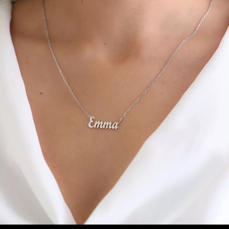 Kalung Nama Lapis Emas Kalung Titanium Anti Karat Kalung Anak dan Dewasa Bisa Costume Nama