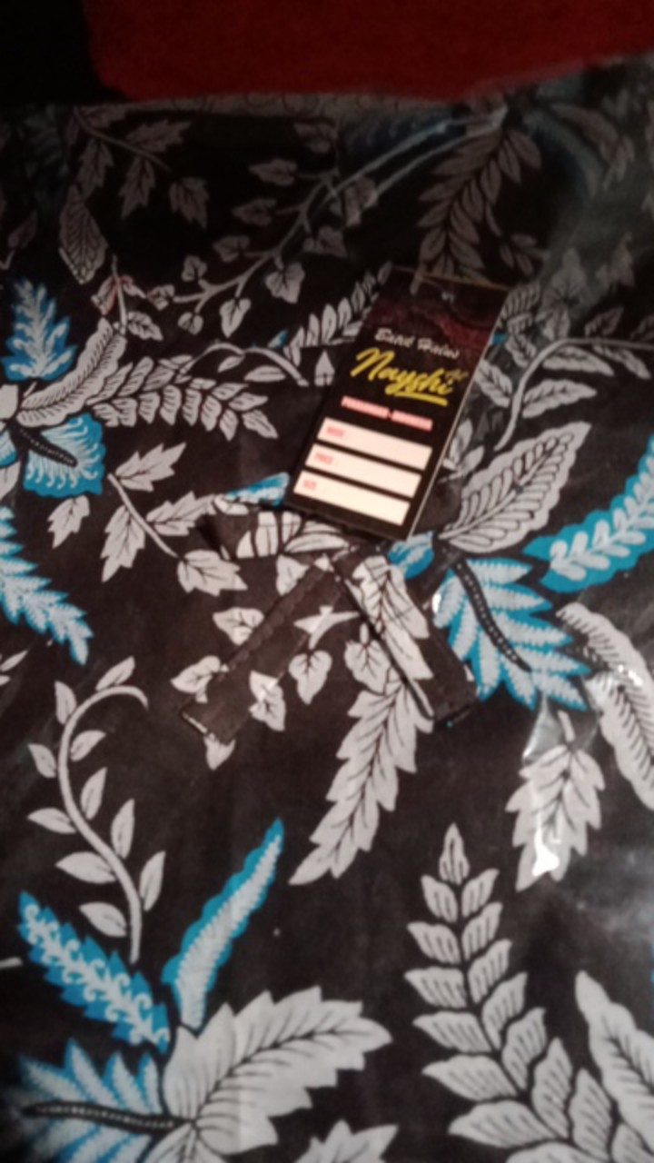 Cod - Bayar Ditempat - Blouse Batik Couple Atasan Batik Wanita Blus Batik Cendrawasih Blarak Kipas