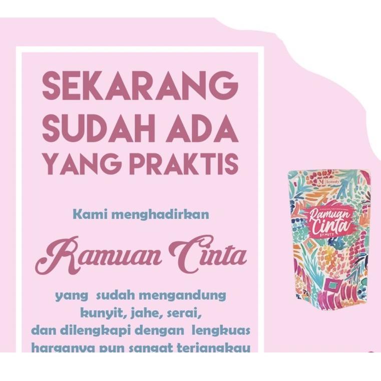 

NEW PRODUCT ボ RAMUAN CINTA BY MUTY kemasan 110 gr (untuk 22x SEDUH) ◉