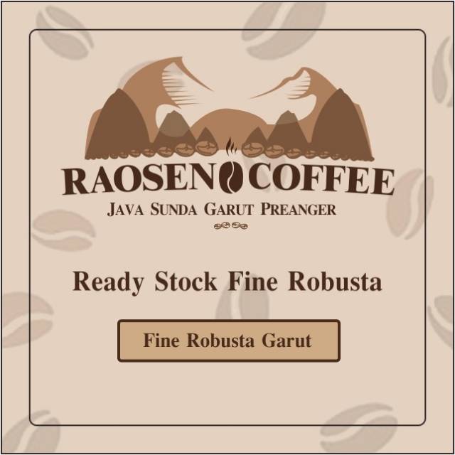 

Fine Robusta Garut 250gr (Dark Roast)