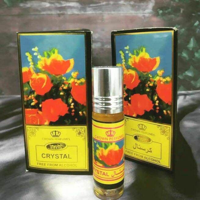 CRYSTAL Parfum DOBHA Kemasan 6ml Minyak Wangi Roll On Non Alkohol