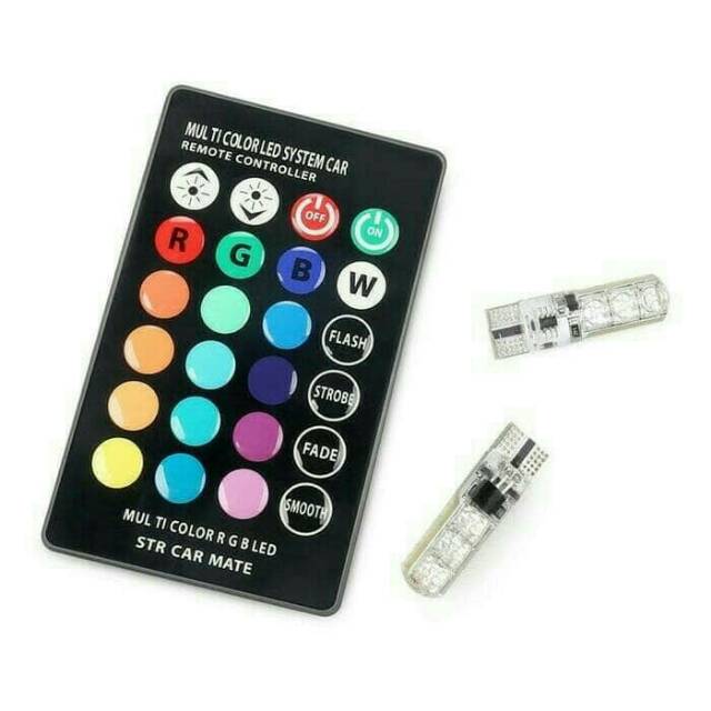 Lampu senja LED RGB + Remot