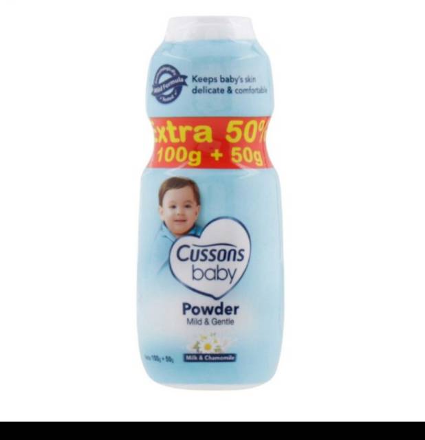 Bedak  Cussons cusson baby powder ( 100 + 30gr) , (35+25 gr) 200 g