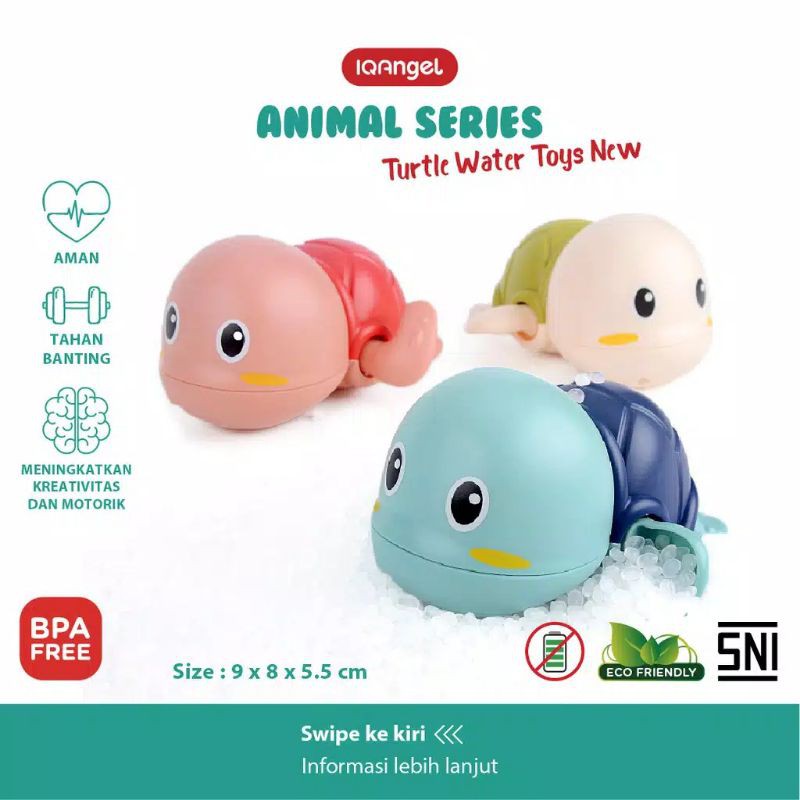 TOYS | IQ Angel / iqangel Turtle Water Toys New / Mainan Putar Bayi / Mainan Mandi Bayi