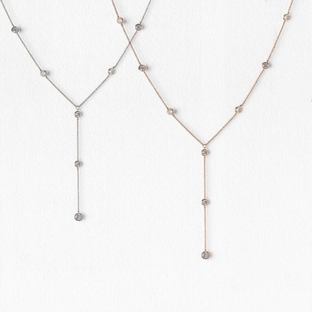 Hu Hu Hu Hu Hu Alat Bantu Pasang Kacamata♡ Kalung Rantai Tubuh Wanita Model Panjang Hias Berlian Imitasi Untuk Pernikahan