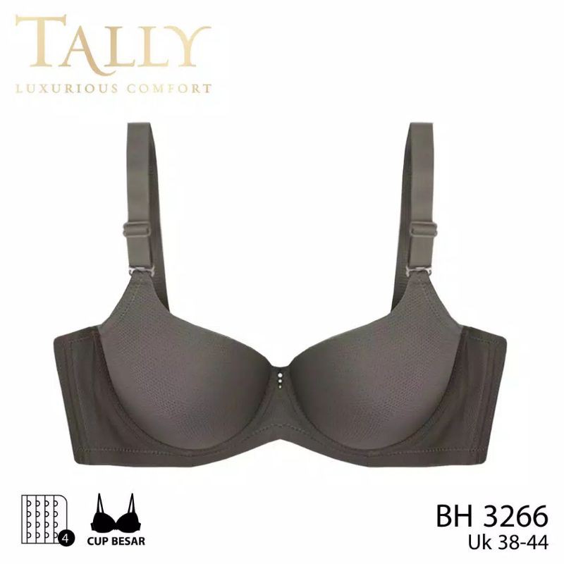 TALLY Bra BIG SIZE 3266 Busa Berkawat CUP D Kait 4