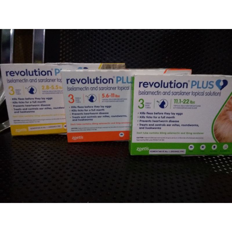 Obat Tetes kutu kucing Revolution Plus Cat / Tube