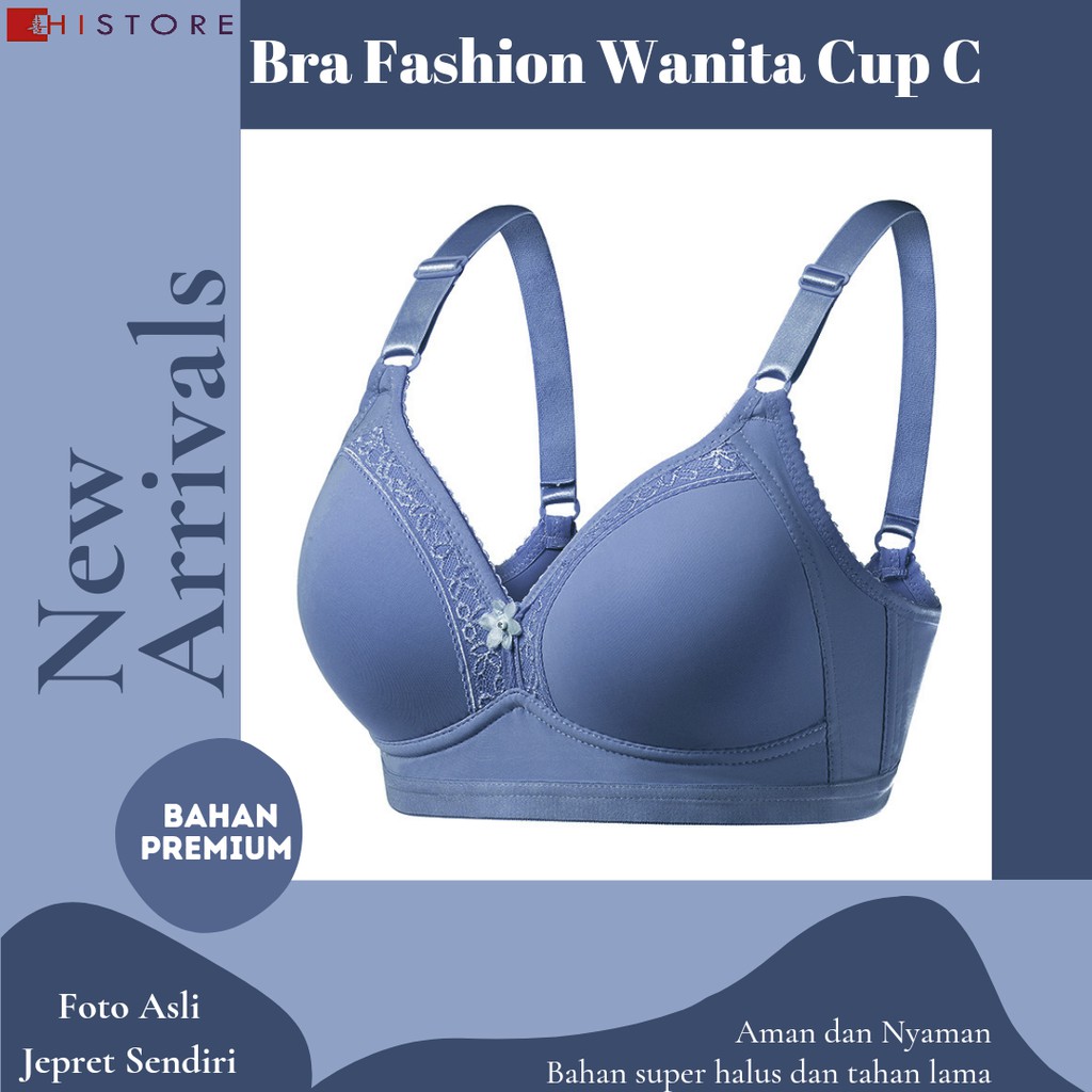 [HI] Bra BH JUMBO CUP C Fashion Wanita Bra wanita Premium Busa Tipis Tanpa Kawat Sangat Nyaman 2855