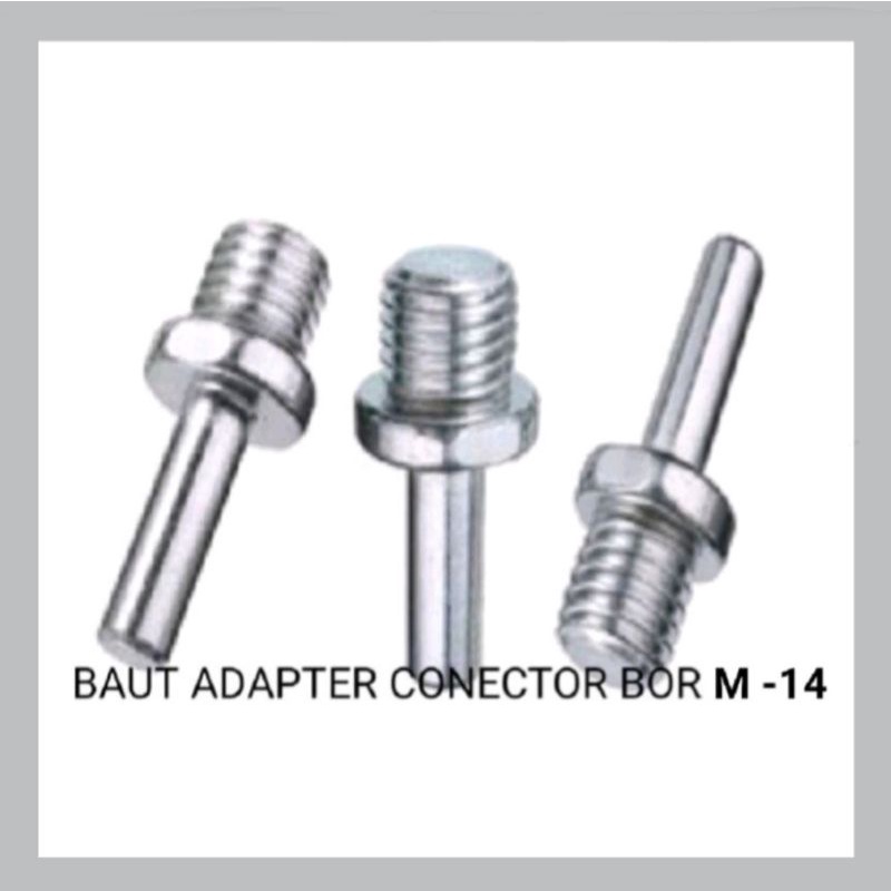 M14 BAUT ADAPTER KONEKTOR MESIN BOR KE PAD POLES POLISHER M14