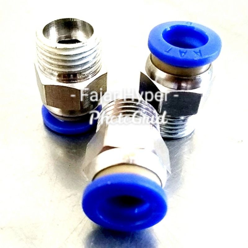 Nepel 6mm Fitting sambungan kran & Pompa kipas Misty selang 6mm