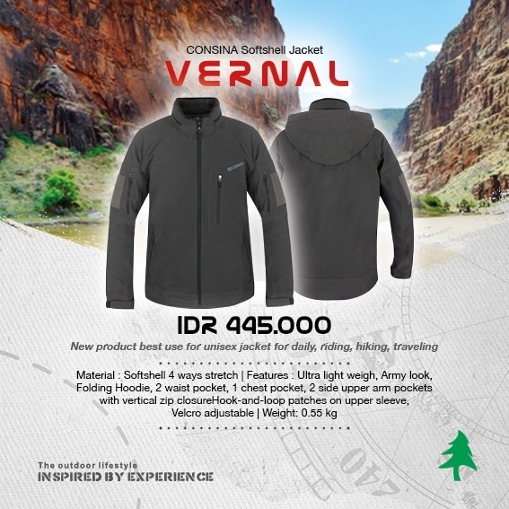 JAKET CONSINA VERNAL - JAKET GUNUNG - Jaket Shoftshell