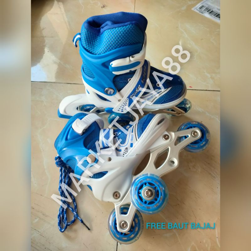 PROMO SEPATU RODA ANAK-ANAK / SEPATU RODA BAJAJ INLINE SKATE SUPER MURAH