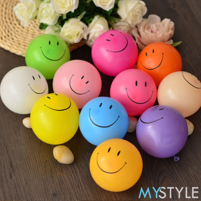 BALON LATEX SMILE SATUAN  MIN 10 PCS