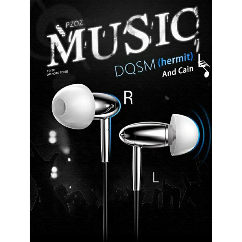 [Garansi Resmi 1 Tahun] DQSM Hermit Audio 6.8mm Driver Unit Peek Dengan Kabel 3.5mm Litz OFC Hifi