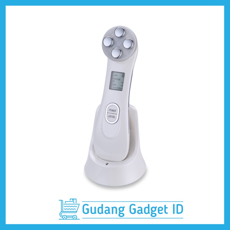 Setrika Wajah UV RF Ion Alat Perawatan Wajah EMS Photon Ckeyin - 9902 - White - LZD8WAGH-2