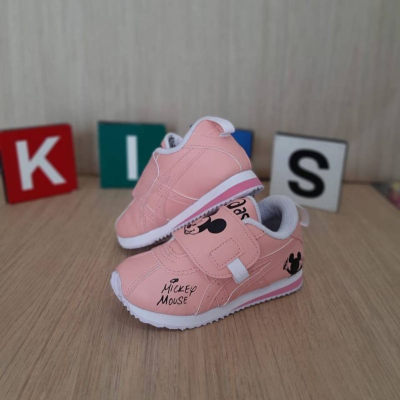 SEPATU ANAK MICKEY SEPATU ANAK WANITA SEPATU ANAK ANAK PEREMPUAN PREMIUM HIGH QUALITY SEPATU ANAK PINK