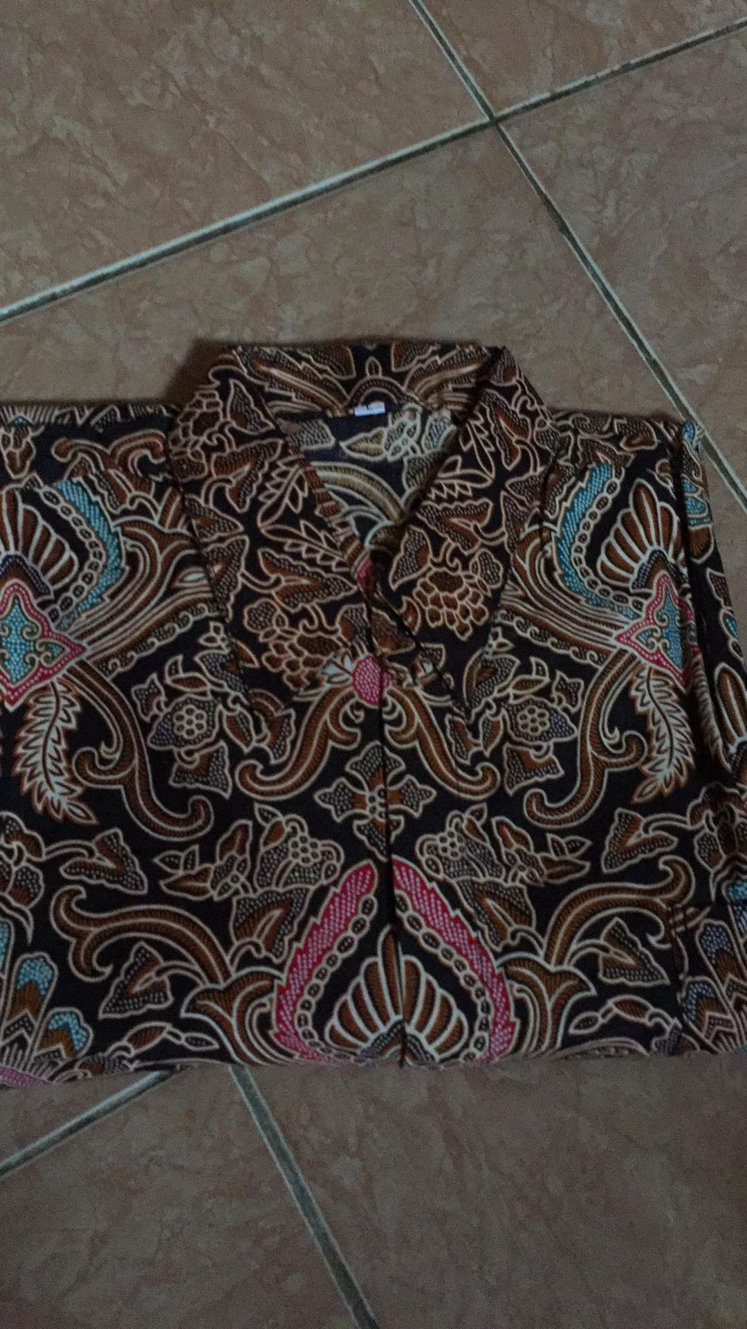 Bswart Batik Hrb026 Kenongo Hem Pendek Padi Pekalongan M L Xl Batik