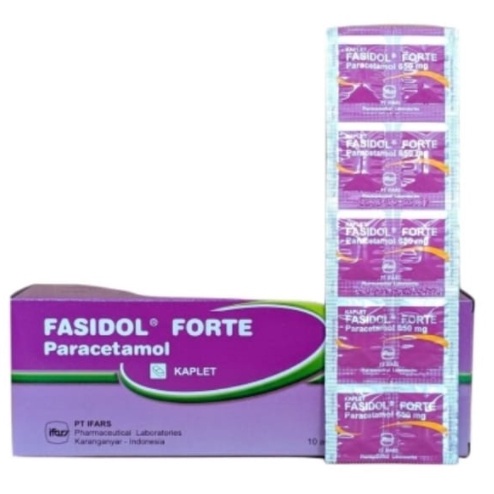 FASIDOL FORTE Strip Isi 10 Tablet &amp; Fasidol Strip - Paracetamol Obat Demam Sakit Kepala Parasetamol