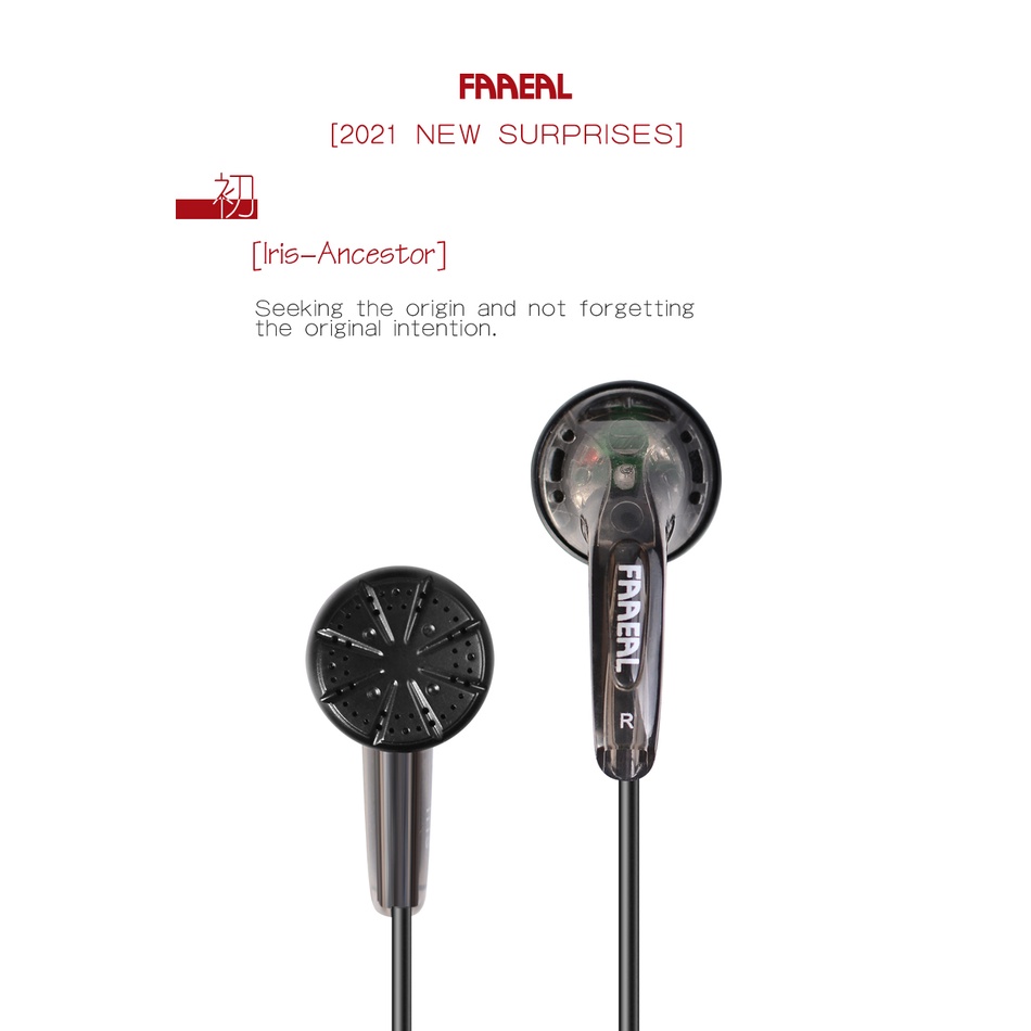 Faaeal Iris Ancestor Earbuds 32 Ohm In Ear Hifi Super Bass Kabel 3.5mm Untuk Xiaomi Smartphone Pc