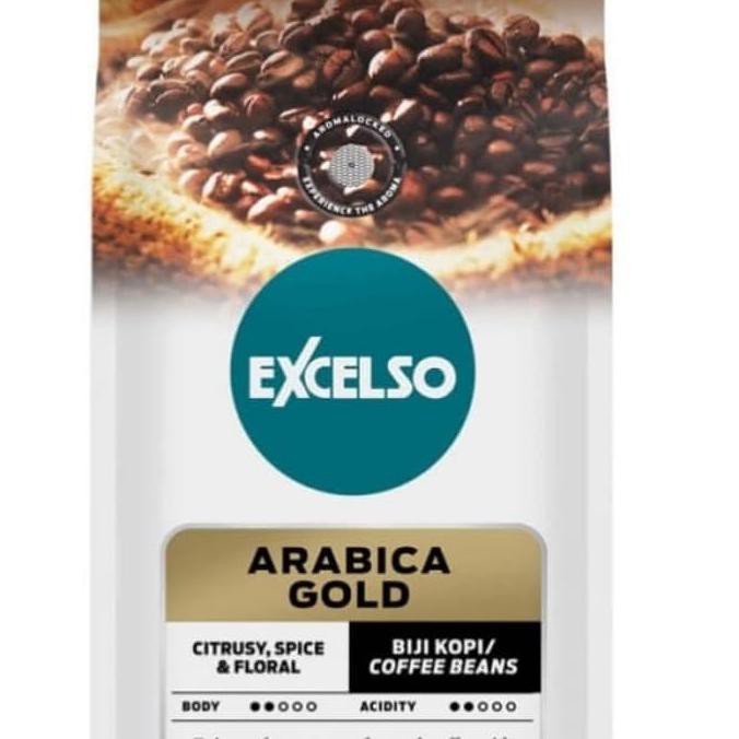 

Kopi excelso arabica gold biji BERMUTU