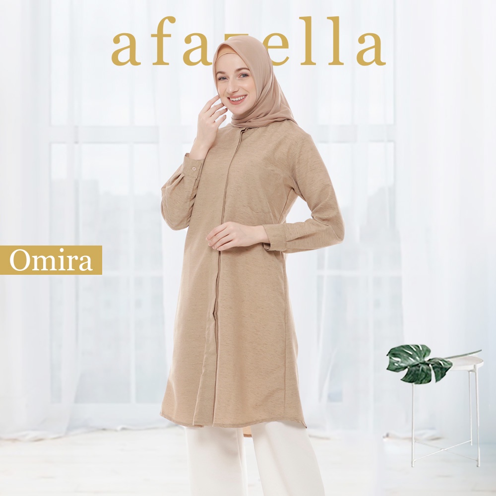Tunik Wanita Terbaru Omira Baju Atasan Tunik Muslim Dress Tunik Cewek Remaja Modern