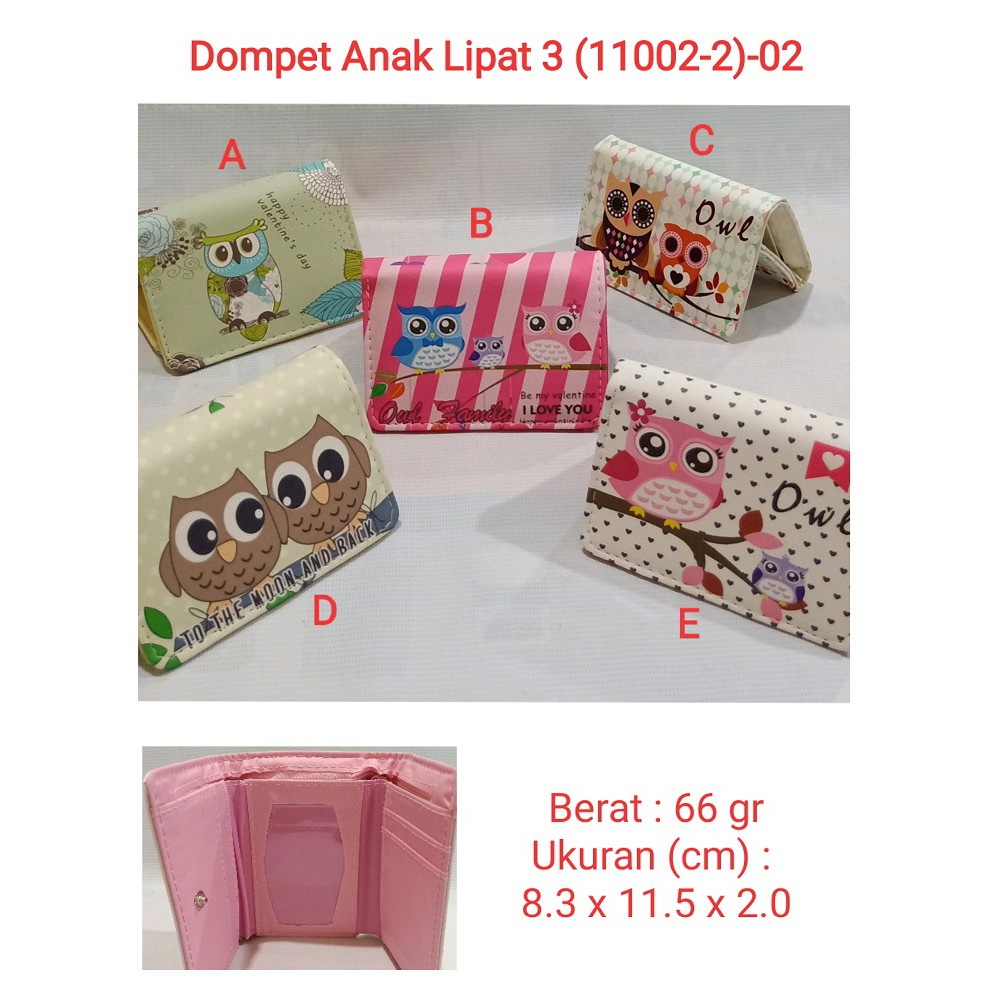 Dompet Anak &amp; Wanita Lipat 3 ( 11002 - 2 ) 02