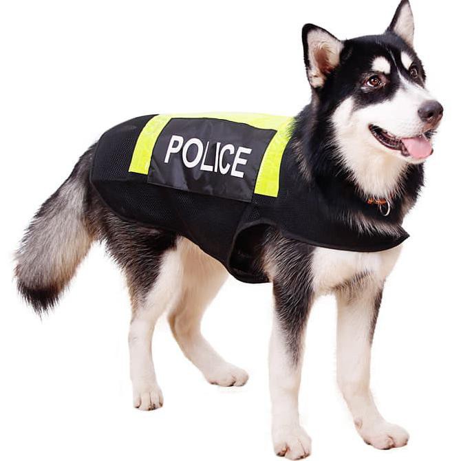 Police Vest Baju Rompi Anjing Polisi K9 / Baju Anjing / Kostum Anjing /Baju hewan