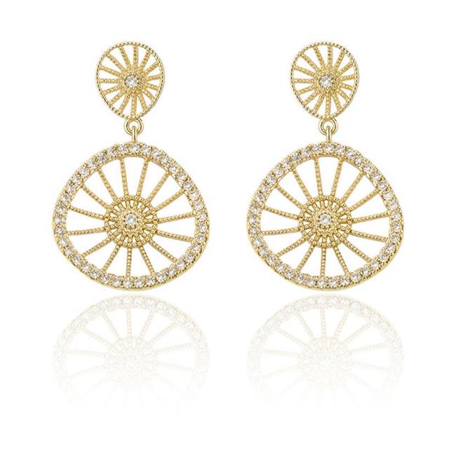 925 jarum perak segar anting-anting elegan, fashion kesederhanaan baru fashion-aksesoris yang cocok